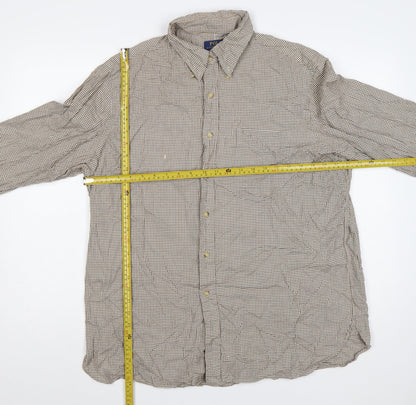 Polo Ralph Lauren Men's Brown Check XL Classic Button-Down Shirt