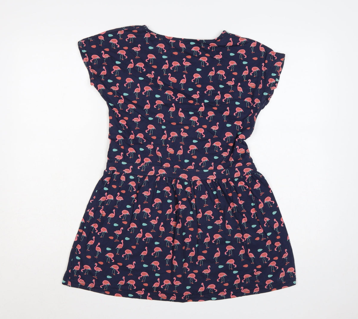 Mountain Warehouse Girls Blue Pink Flamingo Skater Dress Age 13