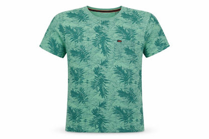 Superdry Men’s Green L Tropical Leaf Pocket Crew Neck T-Shirt
