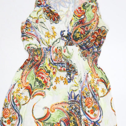 Lascana Women’s Multicoloured Paisley Maxi Dress UK 14 V-Neck