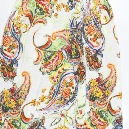 Lascana Women’s Multicoloured Paisley Maxi Dress UK 14 V-Neck