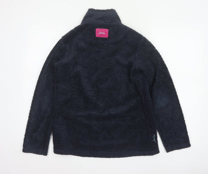 Joules Women’s Blue Pink 1/4 Zip Fleece Sweatshirt UK 10