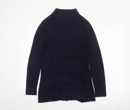 Max Studio Women’s Blue Merino Wool Open Cardigan Size M
