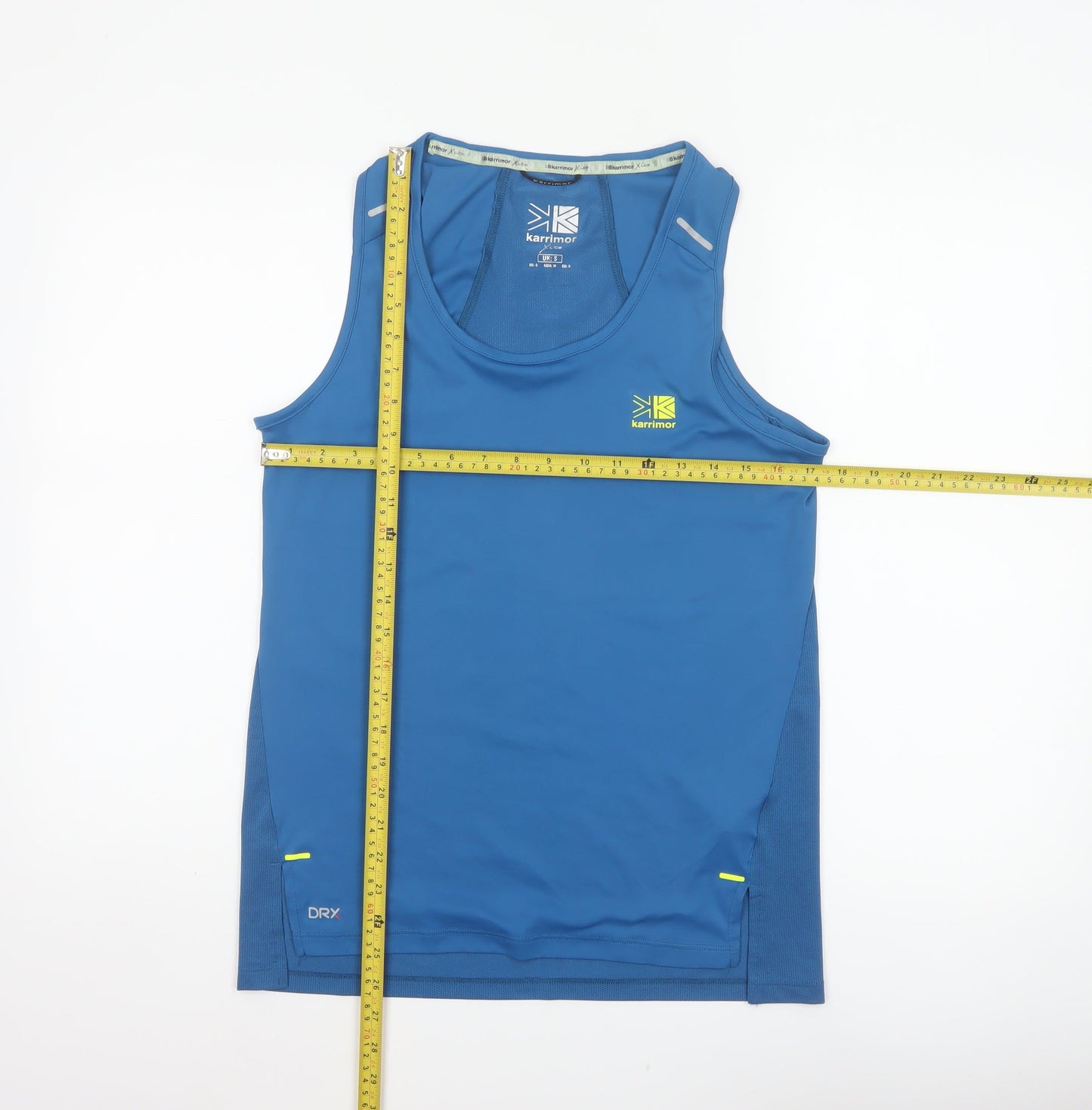 Karrimor Men’s Blue S X Lite Running Mesh Tank Top Reflective