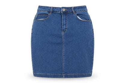 Missguided Women Blue UK 10 Tall Denim High Rise Pencil Skirt