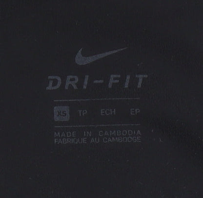 Nike Women Black XS Dri-FIT Compression Running Leggings