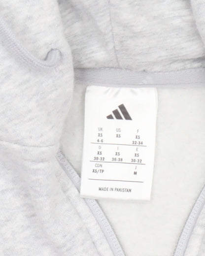 Additional view of Adidas Women’s Grey XS Full Zip Hooded Logo Hoodie