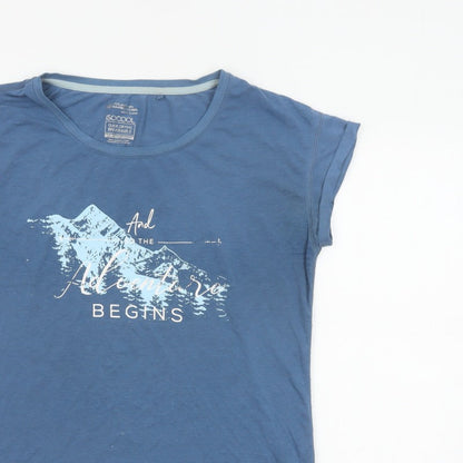 Mountain Warehouse Women’s Blue UK 14 Mountain Print Quick Dry T-Shirt