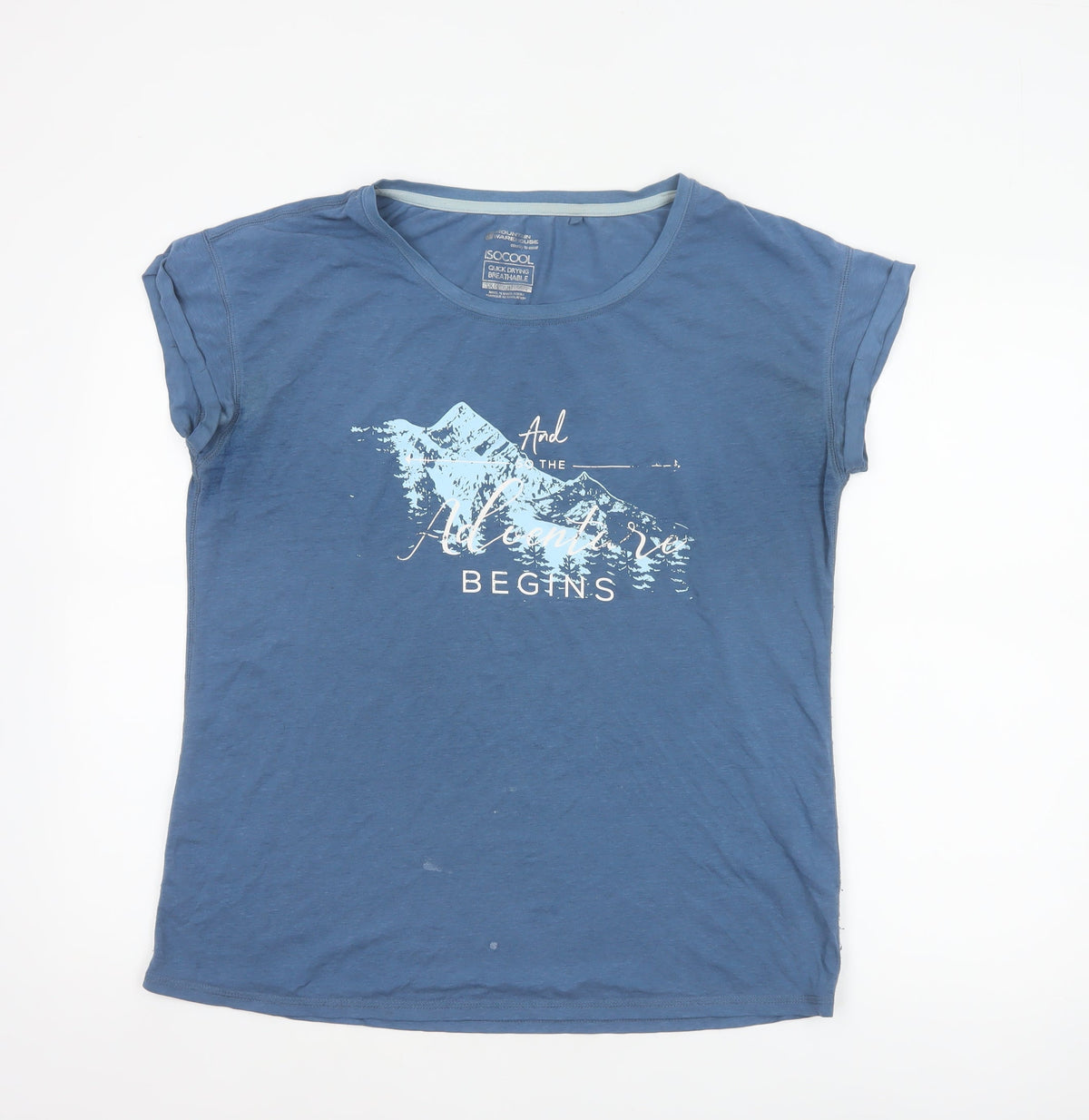 Mountain Warehouse Women’s Blue UK 14 Mountain Print Quick Dry T-Shirt