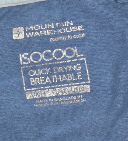 Mountain Warehouse Women’s Blue UK 14 Mountain Print Quick Dry T-Shirt