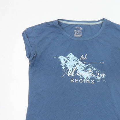 Mountain Warehouse Women’s Blue UK 14 Mountain Print Quick Dry T-Shirt
