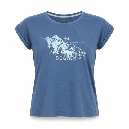 Mountain Warehouse Women’s Blue UK 14 Mountain Print Quick Dry T-Shirt