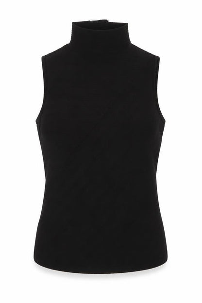 Michelle Keegan Women’s Black UK 8 High Neck Stretch Tank Top