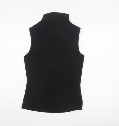 Michelle Keegan Women’s Black UK 8 High Neck Stretch Tank Top