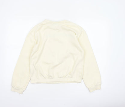 Close-up detail of Harry Potter girls’ ivory 12-13 years gryffindor graphic pullover sweatshirt