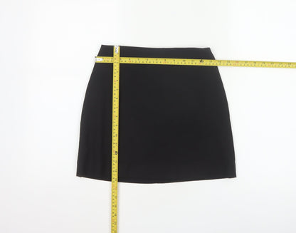 H&M Women’s Black UK 6 Straight Pencil Mini Skirt Lined