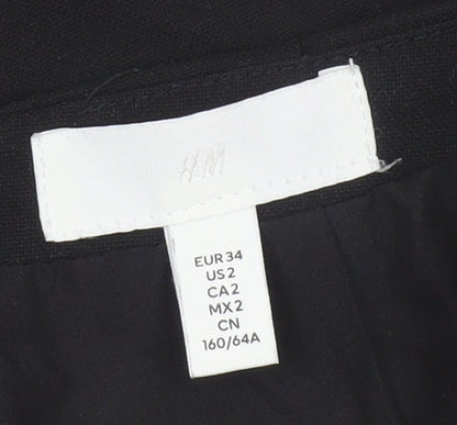 H&M Women’s Black UK 6 Straight Pencil Mini Skirt Lined