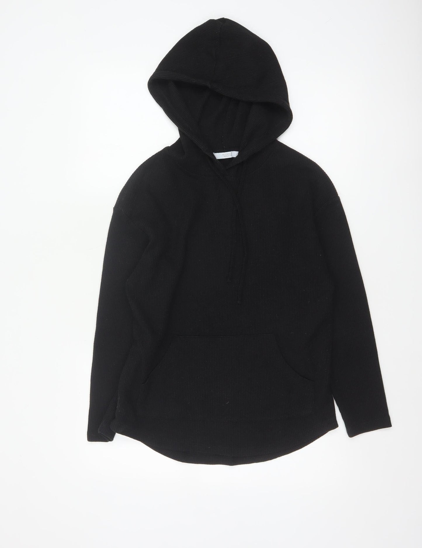 Michelle Keegan Women Black UK 8 Pullover Hoodie Longline Pockets