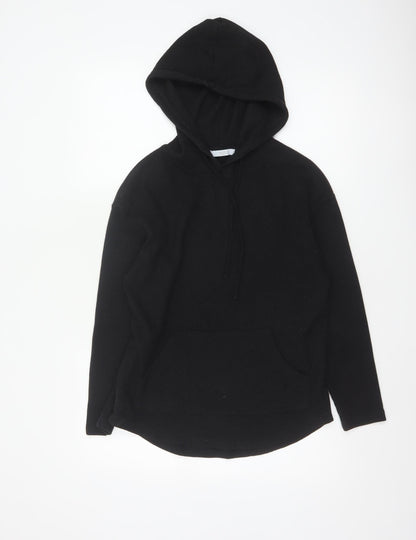 Michelle Keegan Women Black UK 8 Pullover Hoodie Longline Pockets