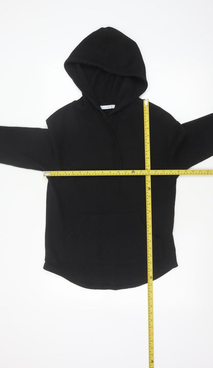 Michelle Keegan Women Black UK 8 Pullover Hoodie Longline Pockets