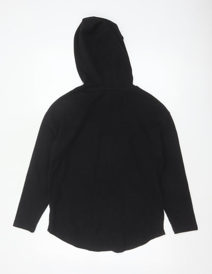 Michelle Keegan Women Black UK 8 Pullover Hoodie Longline Pockets