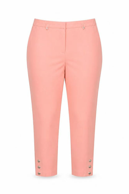 Marks & Spencer Women Pink Size 14 Tapered Tailored Trousers