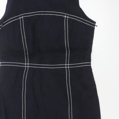 Steilmann Women’s Blue UK 12 Pencil Knee Length Sleeveless Work Dress