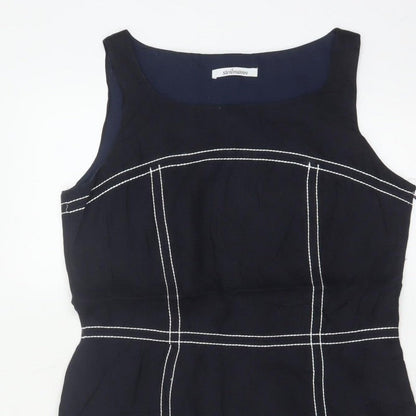 Steilmann Women’s Blue UK 12 Pencil Knee Length Sleeveless Work Dress