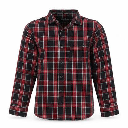 Threadboys Boys Multicoloured 9-10 Years Plaid Cotton Button-Up Shirt