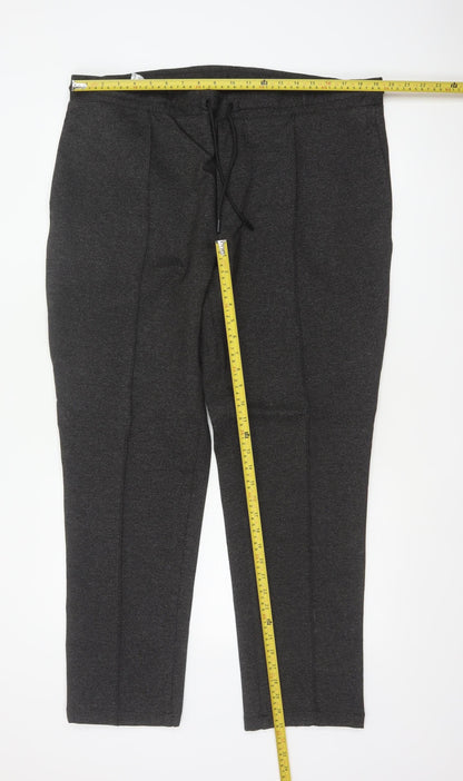 T&W Taylor & Wright Men’s Grey XL Tapered Drawstring Jogger Trousers