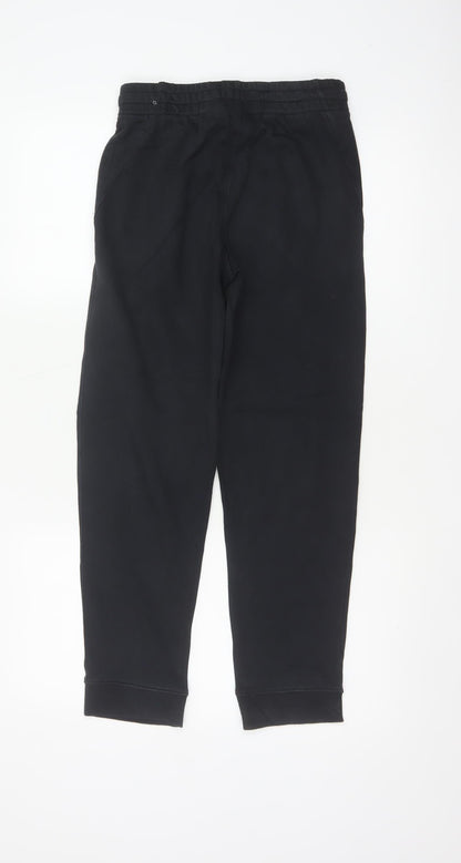 Nike Boys Black Size 158 Jogger Sweatpants Fleece Logo Pockets