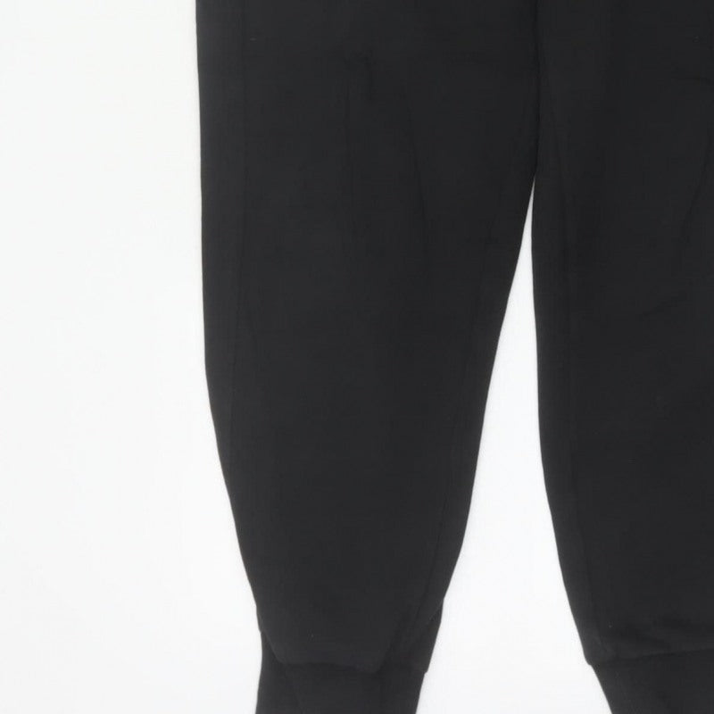 Puma Men’s Black M Jogger Sweatpants Logo Elastic Waist Cuffed