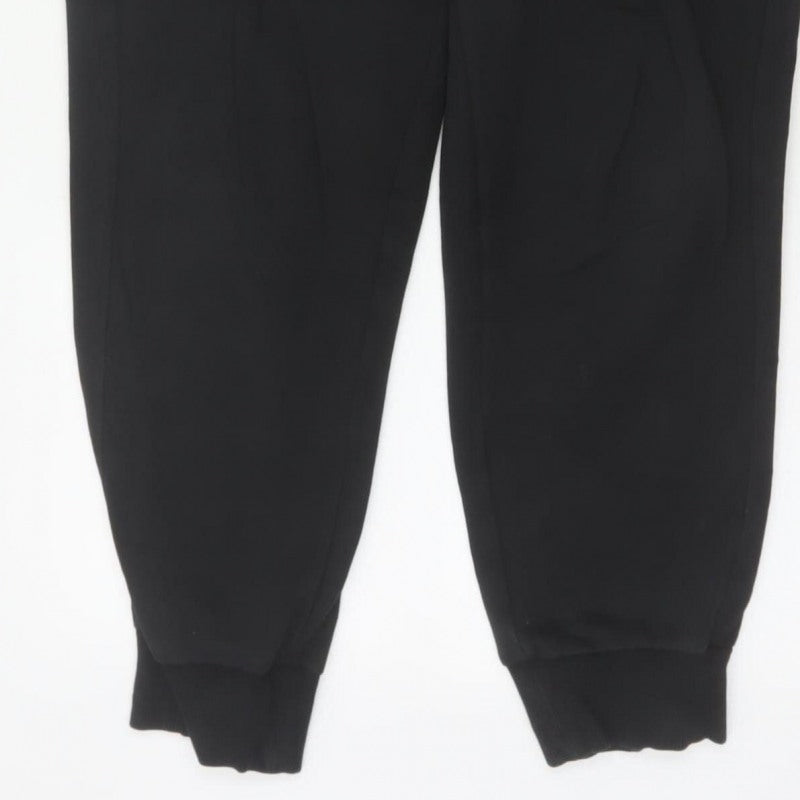 Puma Men’s Black M Jogger Sweatpants Logo Elastic Waist Cuffed