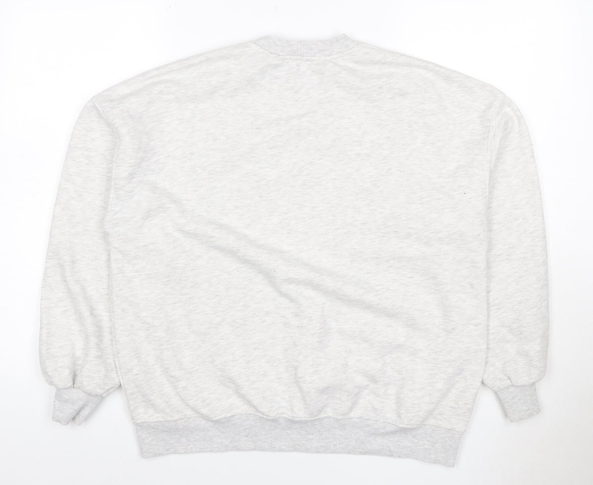 Pull&Bear Women’s Grey XS Mickey Mouse Disney Graphic Sweatshirt