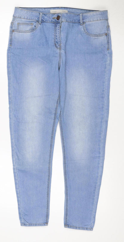 George Women Blue UK 14 Skinny Stretch Mid Rise Jeans
