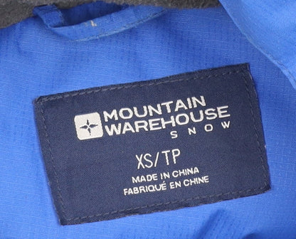 Mountain Warehouse Men’s Blue XS Hooded Waterproof Ski Jacket