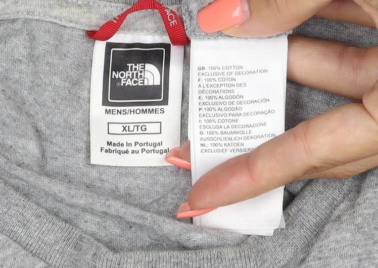 Mens UK Size XL The North Face Grey  T-Shirt