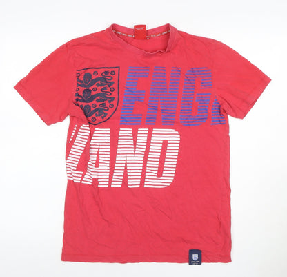 England Men’s Red M England Graphic Crew Neck Short Sleeve T-Shirt