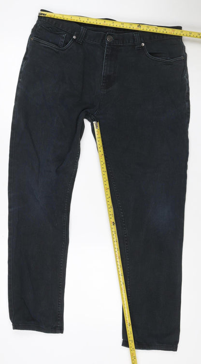 Denim Co. Men's Black W36 L30 Skinny Stretch Jeans