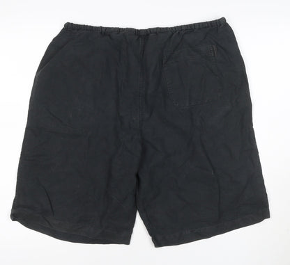 Calvin Klein Men’s Black L Cotton Drawstring Elastic Waist Shorts