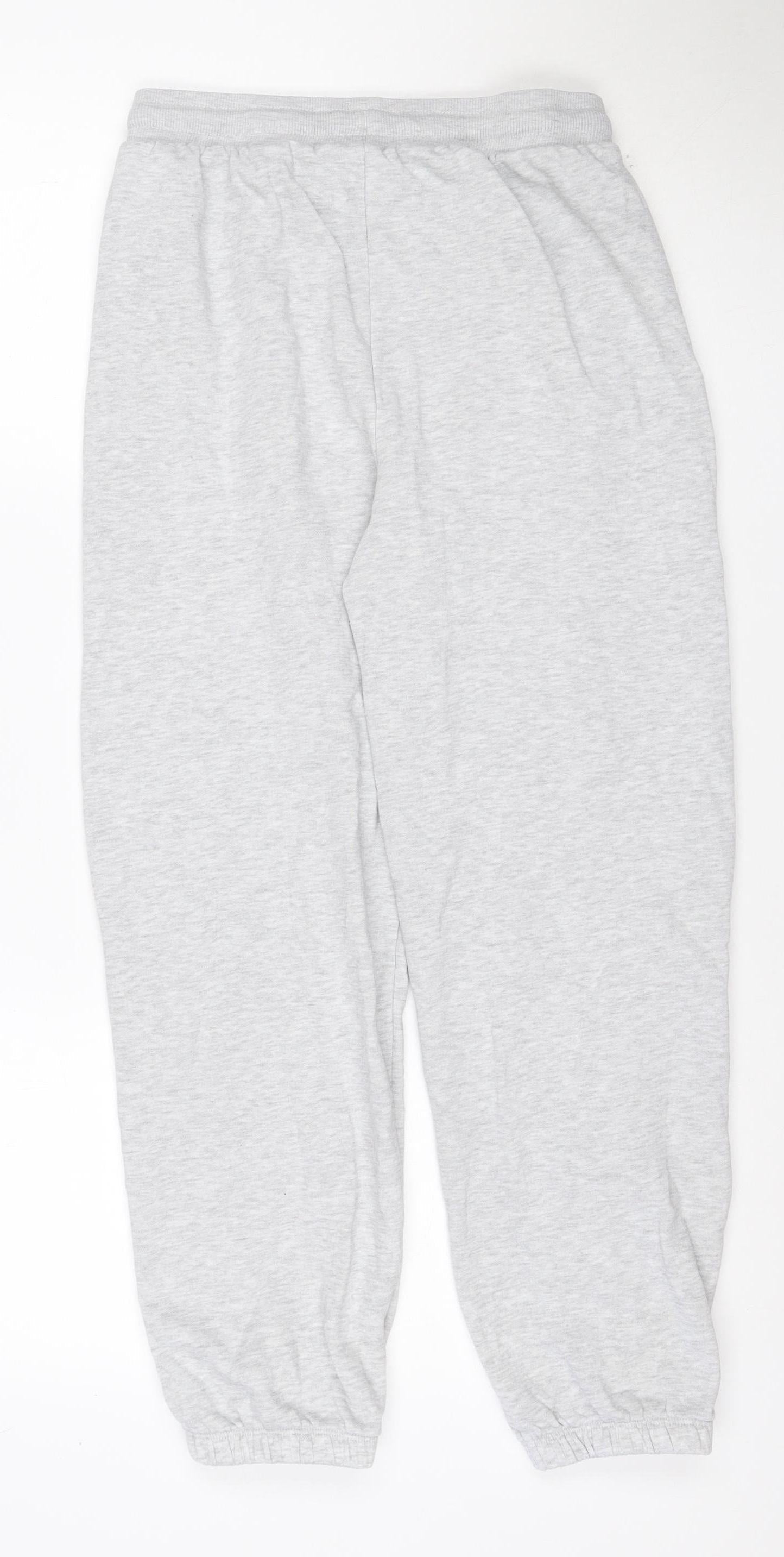 Disney Girls Grey 12 Years Stitch Sweatpants Joggers Cotton Blend