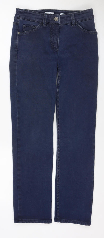 Best4me Women’s Blue Size 35 Slim Straight Stretch Jeans