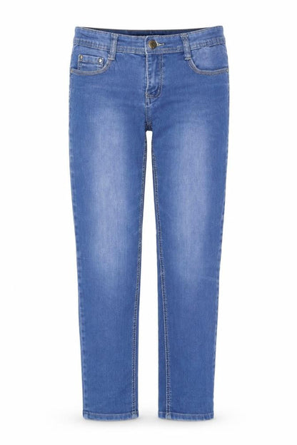 B.S Jeans Women Blue UK 8 Straight Mid Rise Stretch Denim Jeans
