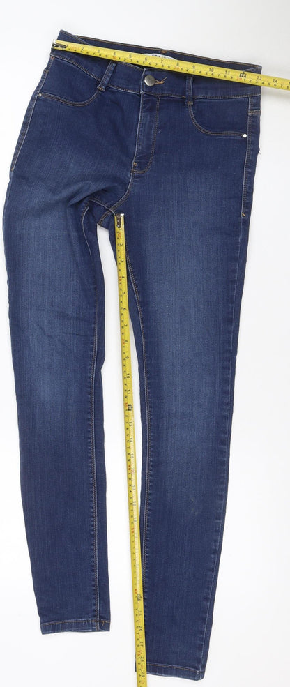 Dorothy Perkins Frankie Women’s Blue UK 10 Regular Skinny Stretch Jeans