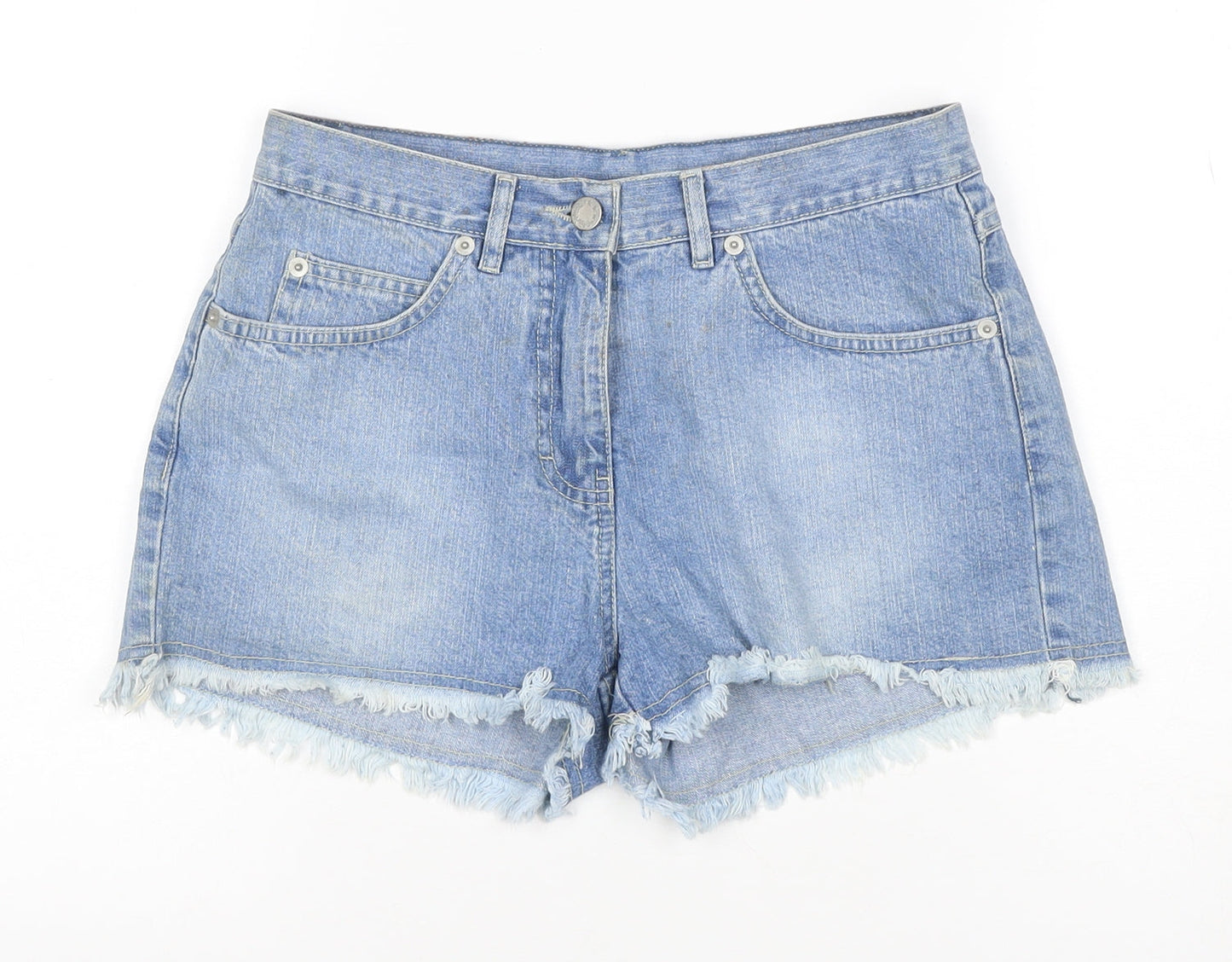 Bay Women’s Blue Size 10 High Rise Cut-Off Denim Shorts 100% Cotton