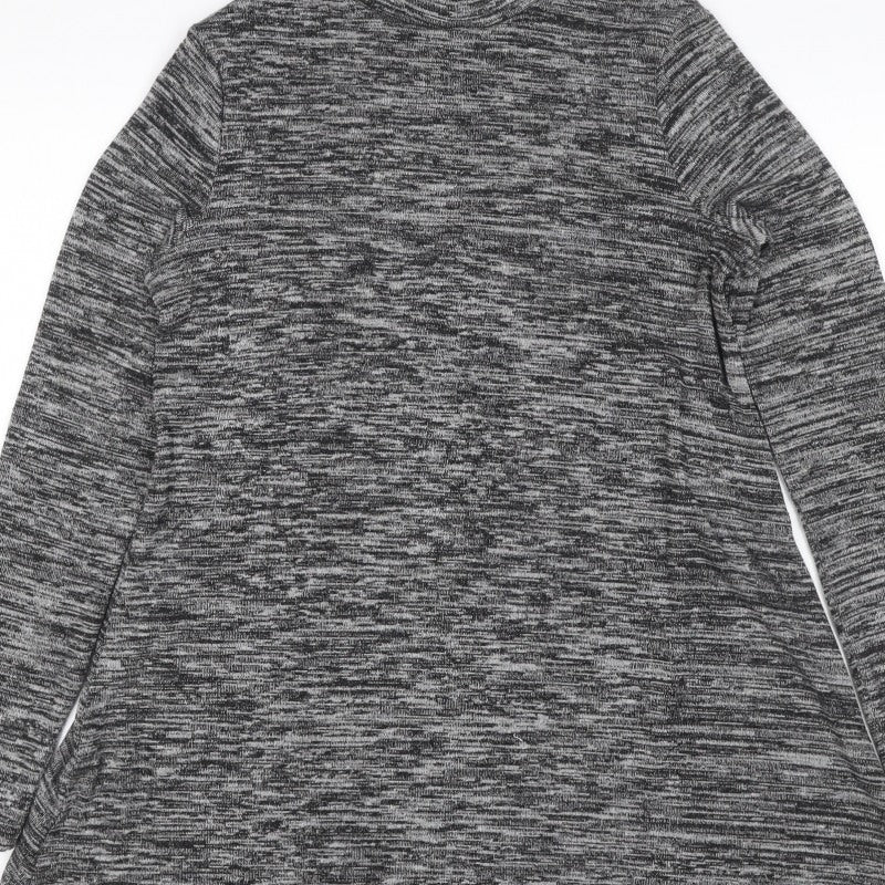 Marks and Spencer Women Grey UK 10 Jumper Dress Roll Neck Long Sleeve