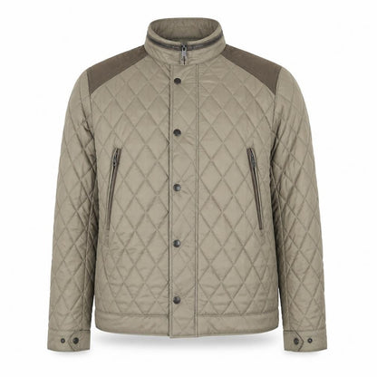 Zara Man Men’s Beige M Quilted Puffer Jacket Zip Pockets