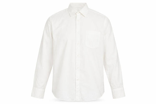 Front view of Taylor & Wright Men’s Ivory 16.5 Regular Fit Formal Dress Shirt