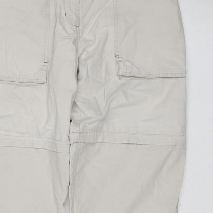 Peter Storm Women’s Beige Size 14 Convertible Cargo Trousers