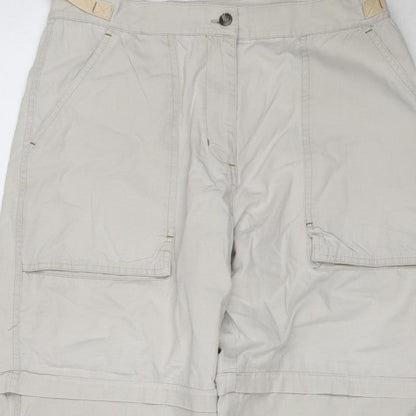 Peter Storm Women’s Beige Size 14 Convertible Cargo Trousers